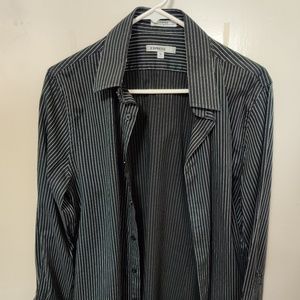 Express Mens Fitted Dress Shirt Medium